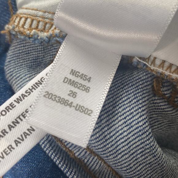 Madewell The Perfect Vintage Wide Leg Raw Hem Jeans Women's 26 - Picture 9 of 9